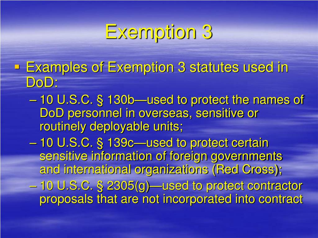 PPT Overview of FOIA Exemptions PowerPoint Presentation, free