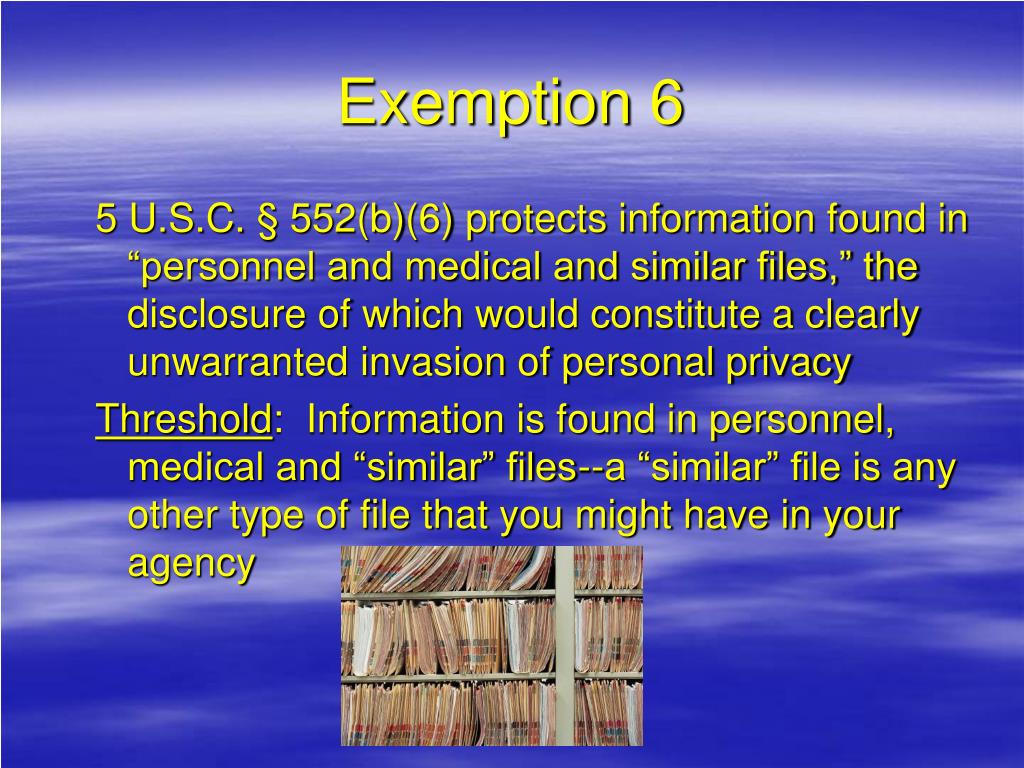PPT Overview of FOIA Exemptions PowerPoint Presentation, free