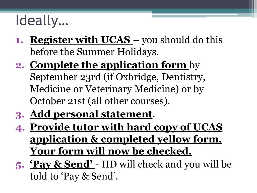 PPT Applying to University The UCAS Process PowerPoint Presentation