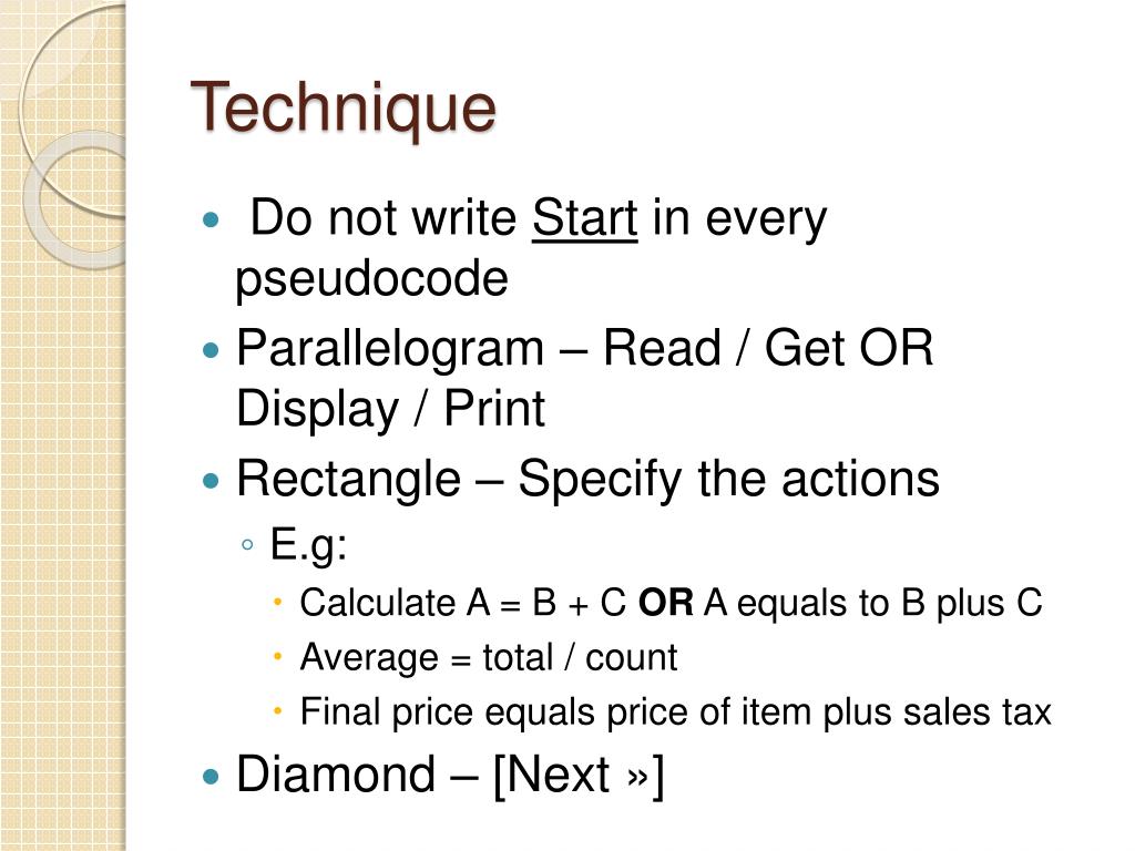 PPT Pseudocode PowerPoint Presentation, free download ID485044
