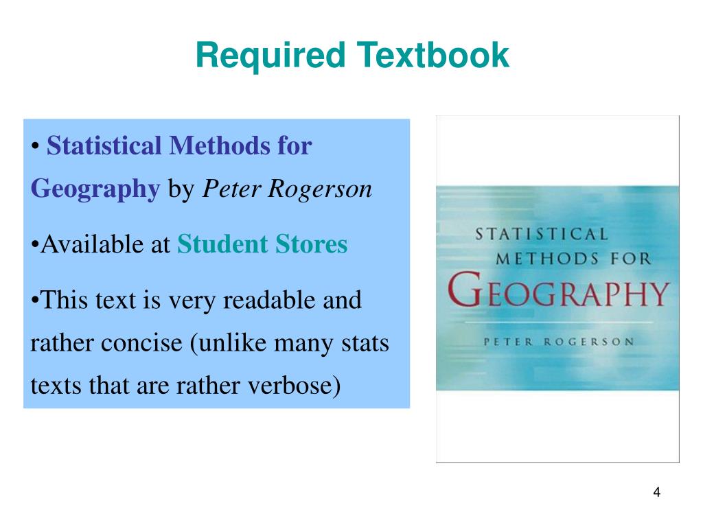 PPT Geog 090 Quantitative Methods in Geography PowerPoint