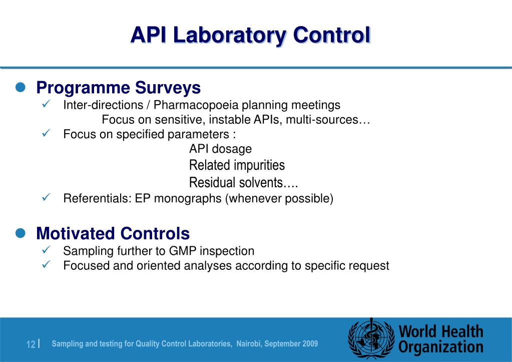 PPT Assessment Inspection QC Laboratories Pr PierreAntoine DLC AFSSAPS