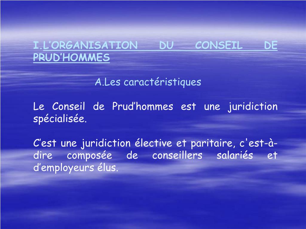PPT LE CONSEIL DE PRUD’HOMMES PowerPoint Presentation, free download