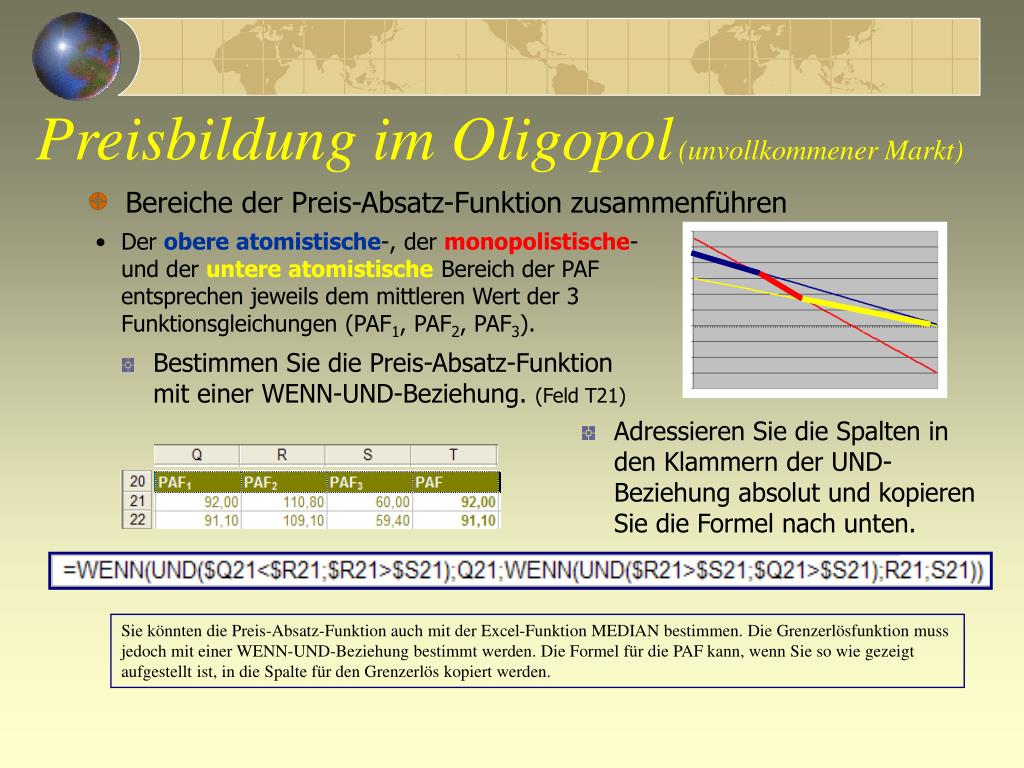 PPT Preisbildung im Oligopol (unvollkommener Markt) PowerPoint
