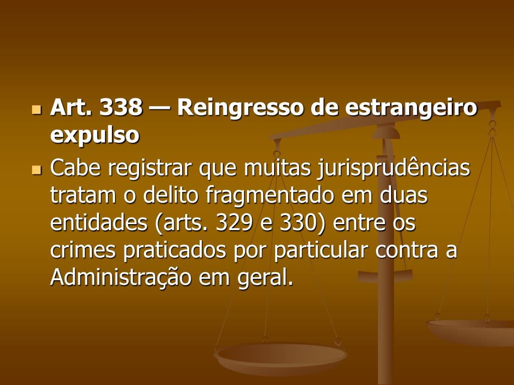 PPT Crimes contra a administração da Justiça PowerPoint Presentation