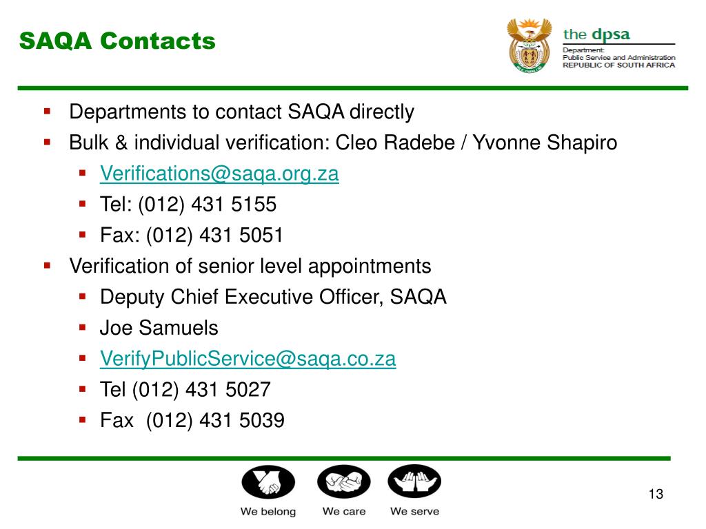 PPT Verification of Qualifications of Public Service Employees by the