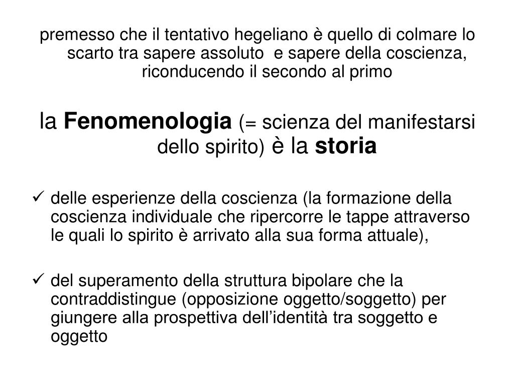 PPT Hegel Fenomenologia dello Spirito PowerPoint Presentation, free
