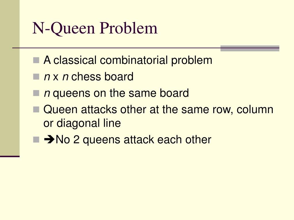 PPT Polynomial Time Algorithms for the NQueen Problem PowerPoint