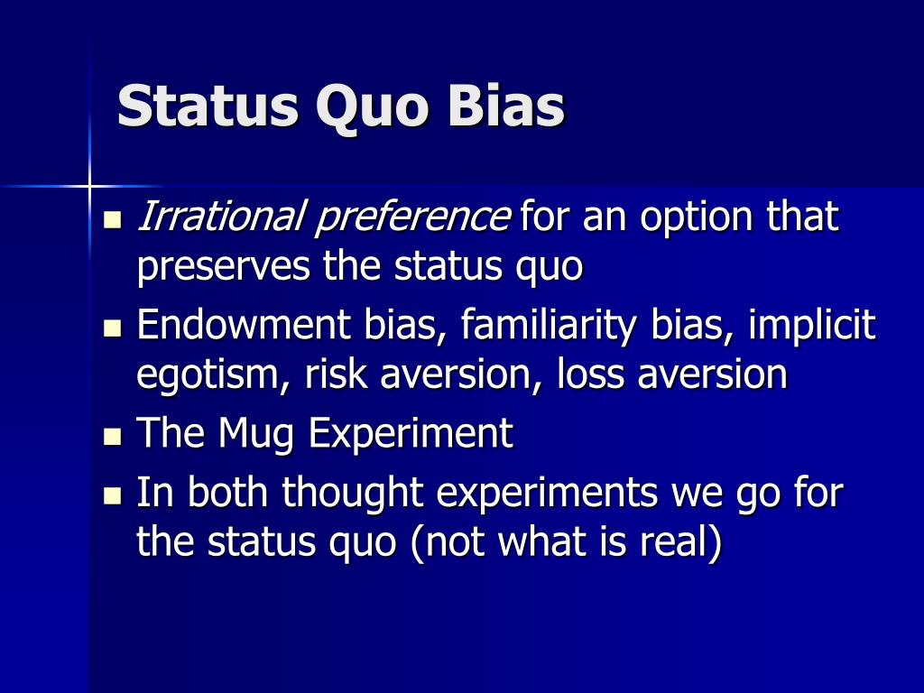 Definition Of Status Quo Medical at Cami Xiong blog