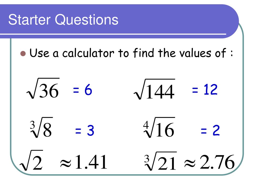 PPT Week 9 Surds PowerPoint Presentation ID496397