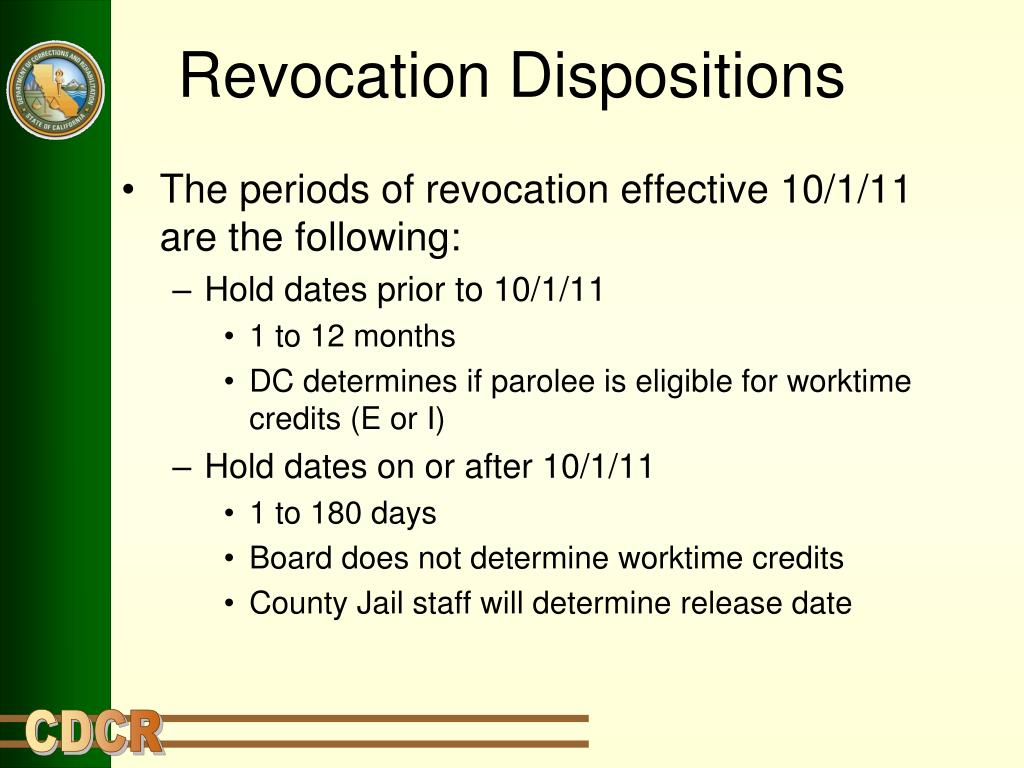 PPT CALIFORNIA DEPARTMENT OF CORRECTIONS AND REHABILITATION