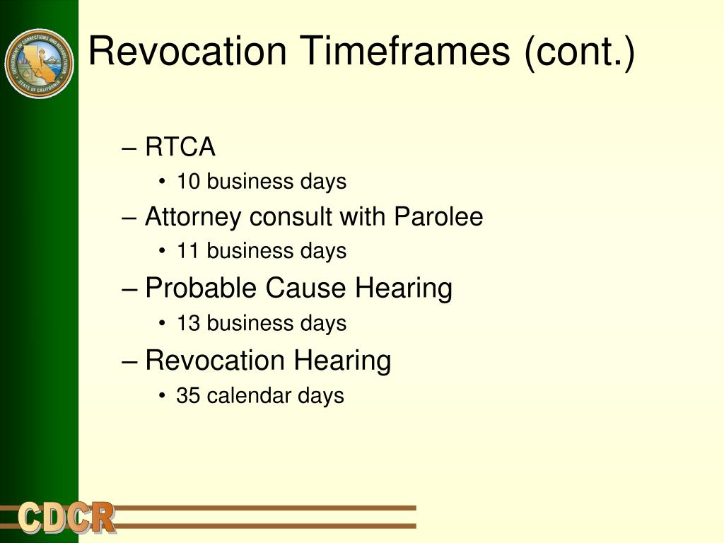 PPT CALIFORNIA DEPARTMENT OF CORRECTIONS AND REHABILITATION