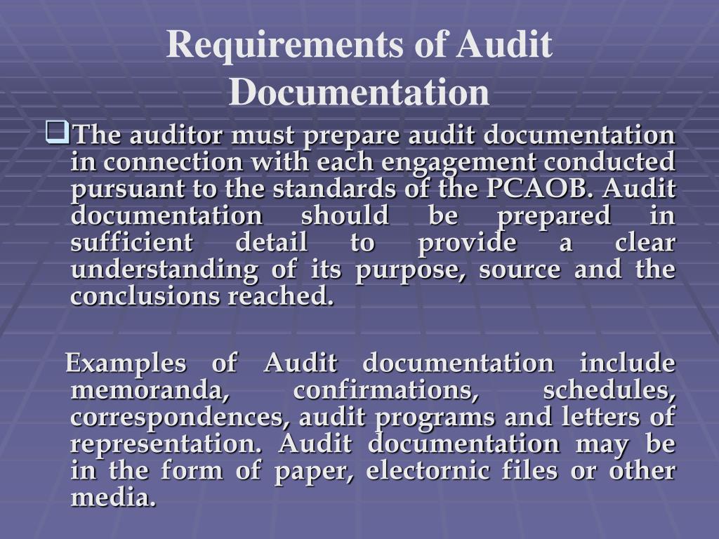 PPT Audit Documentation PowerPoint Presentation, free download ID