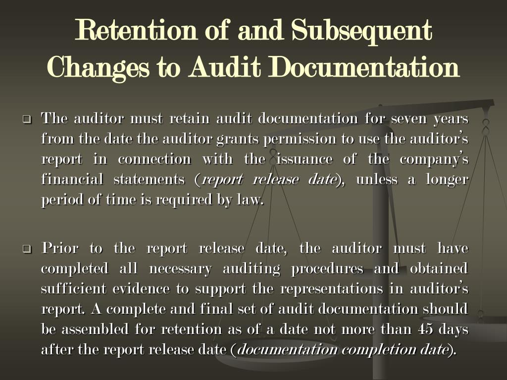 PPT Audit Documentation PowerPoint Presentation, free download ID