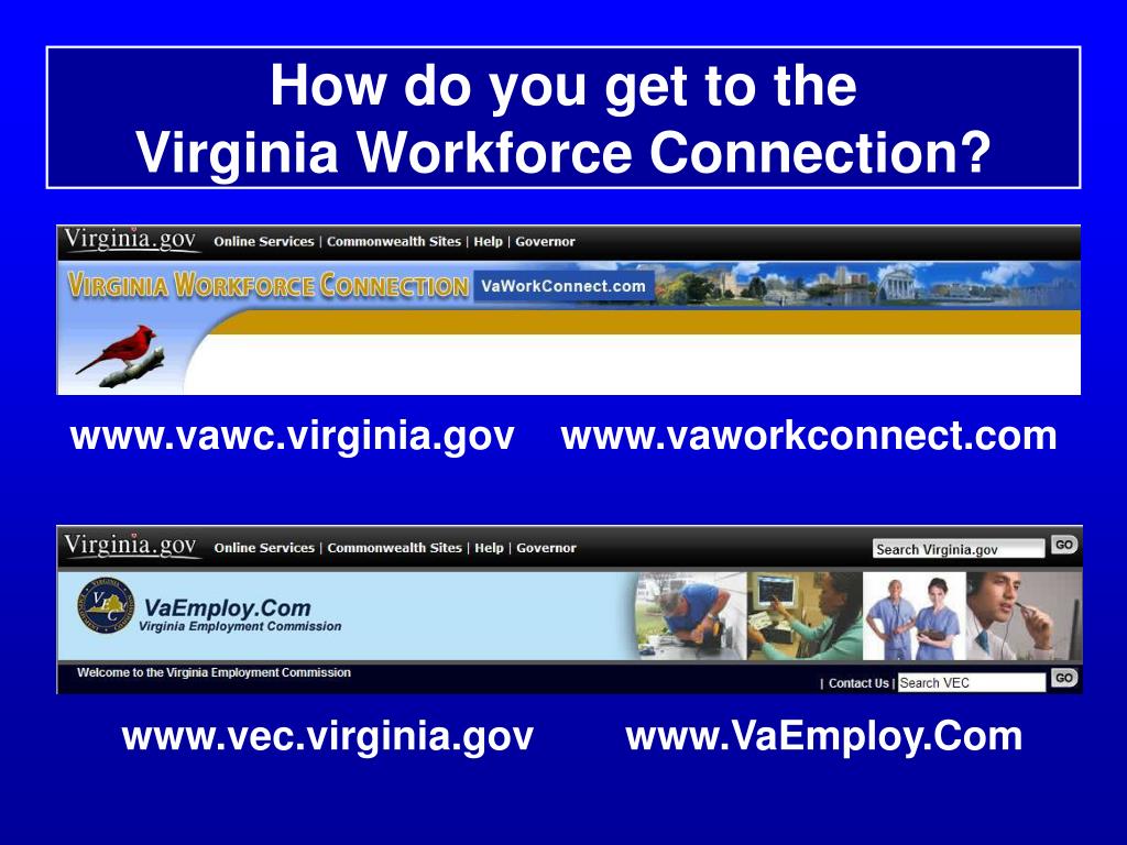 PPT John Payne and Richard Sindy Virginia Employment Commission