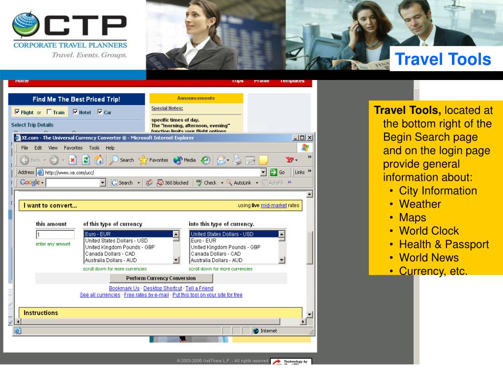 PPT "GetThere" CTP Online Booking Tool PowerPoint Presentation ID5004