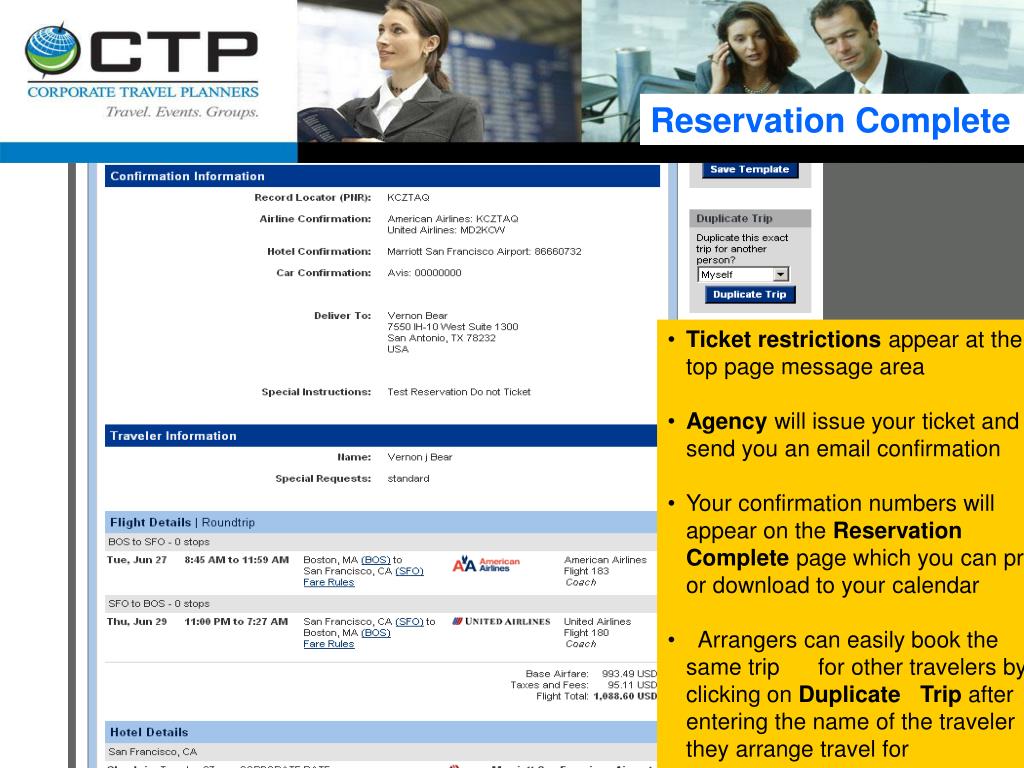 PPT "GetThere" CTP Online Booking Tool PowerPoint Presentation ID5004
