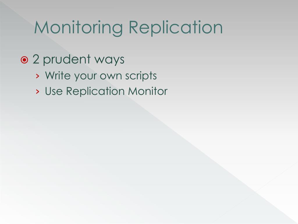 PPT Replication Demystified PowerPoint Presentation, free download ID502214