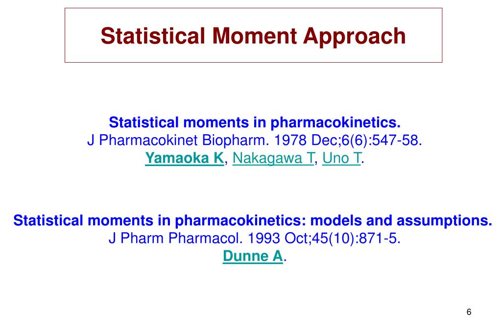 PPT analysis and The Mean Residence Time approach PowerPoint Presentation
