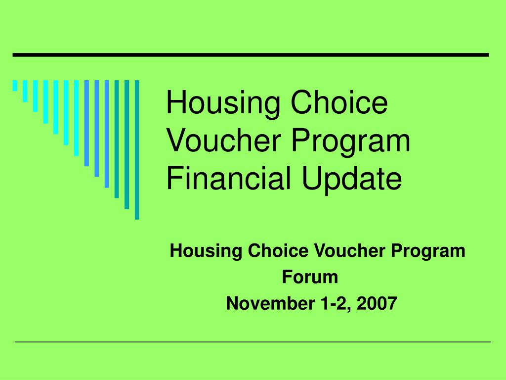 PPT Housing Choice Voucher Program Financial Update PowerPoint Presentation ID502613
