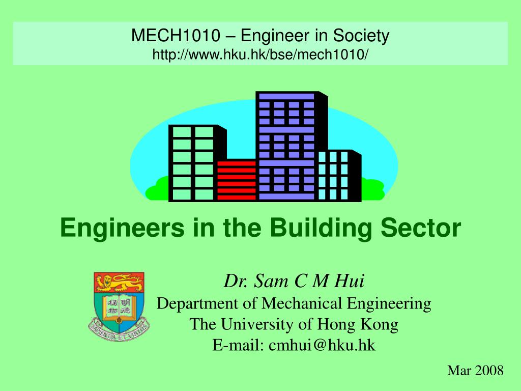 PPT Engineers in the Building Sector PowerPoint Presentation, free