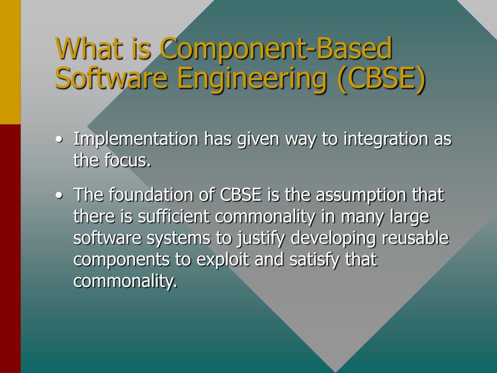 PPT ComponentBased Software Engineering PowerPoint Presentation