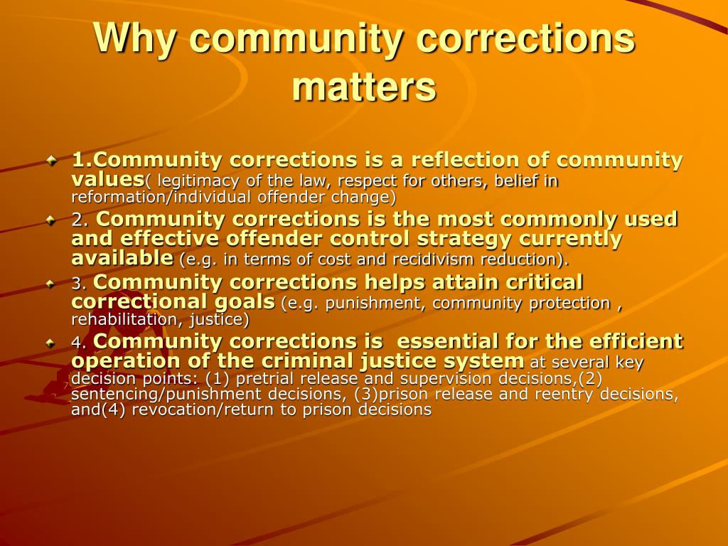 PPT The New Technology of Community Corrections Are We Moving in the