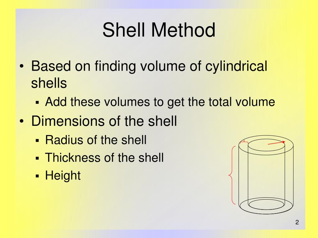 PPT Volumes of Revolution The Shell Method PowerPoint Presentation