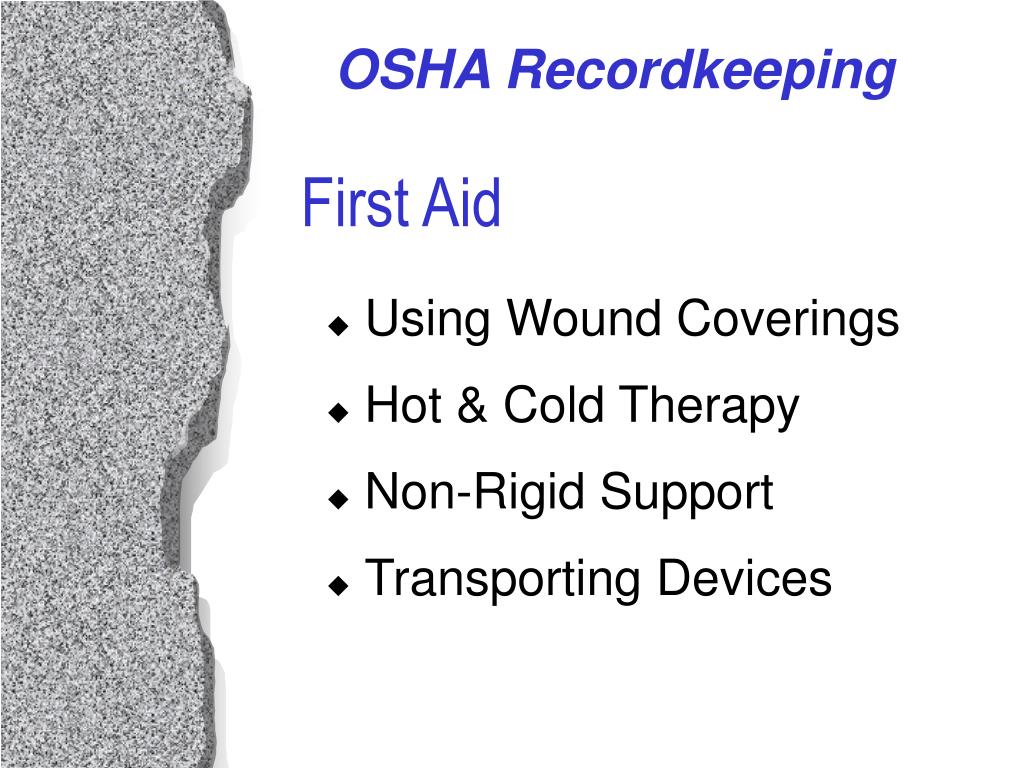PPT OSHA Recordkeeping PowerPoint Presentation, free download ID508833
