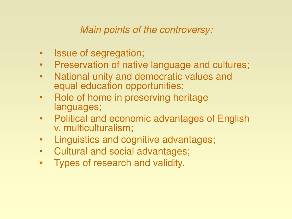 PPT - Understanding the Bilingual Education Controversy PowerPoint