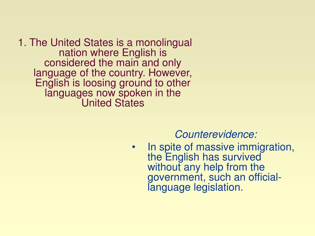 PPT - Understanding the Bilingual Education Controversy PowerPoint