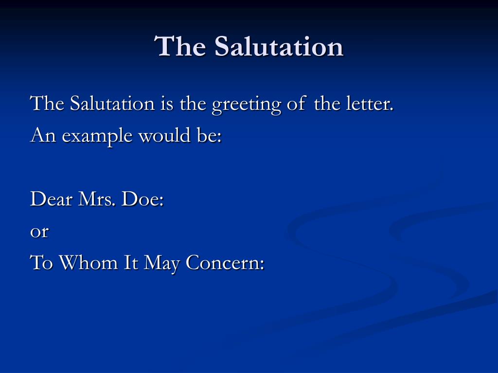 PPT Business Letter Format PowerPoint Presentation, free download