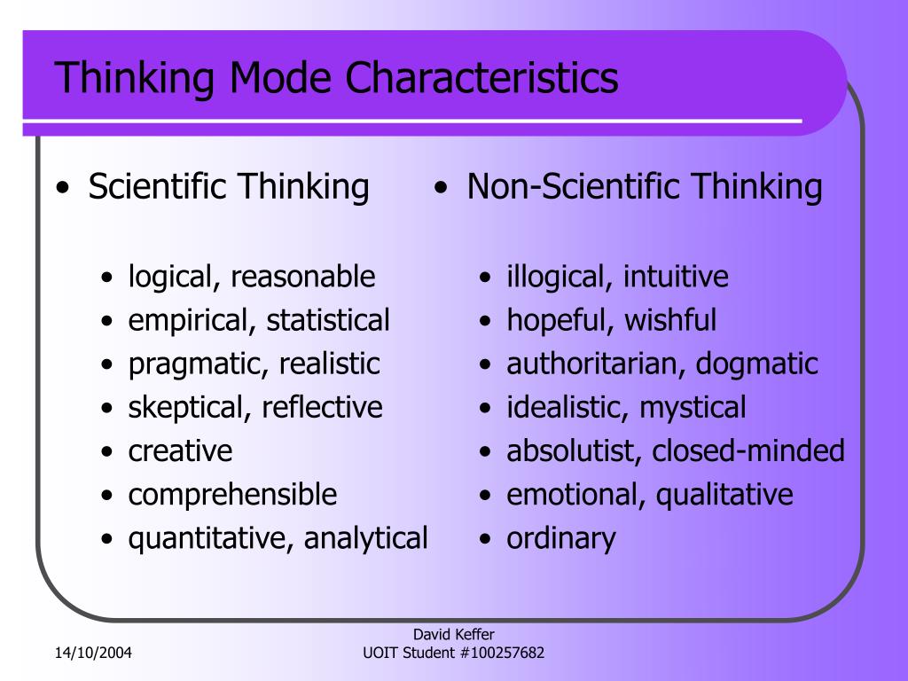 PPT Scientific Thinking PowerPoint Presentation, free download ID