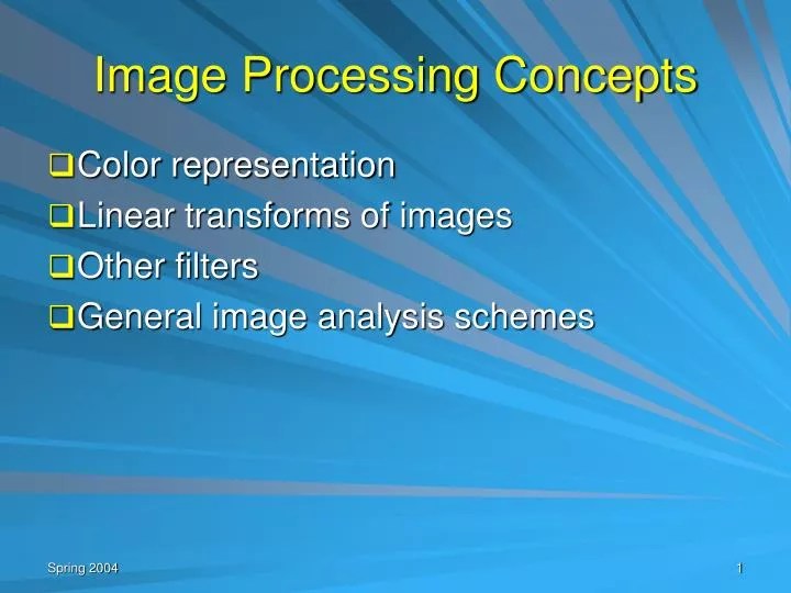 PPT Image Processing Concepts PowerPoint Presentation, free download
