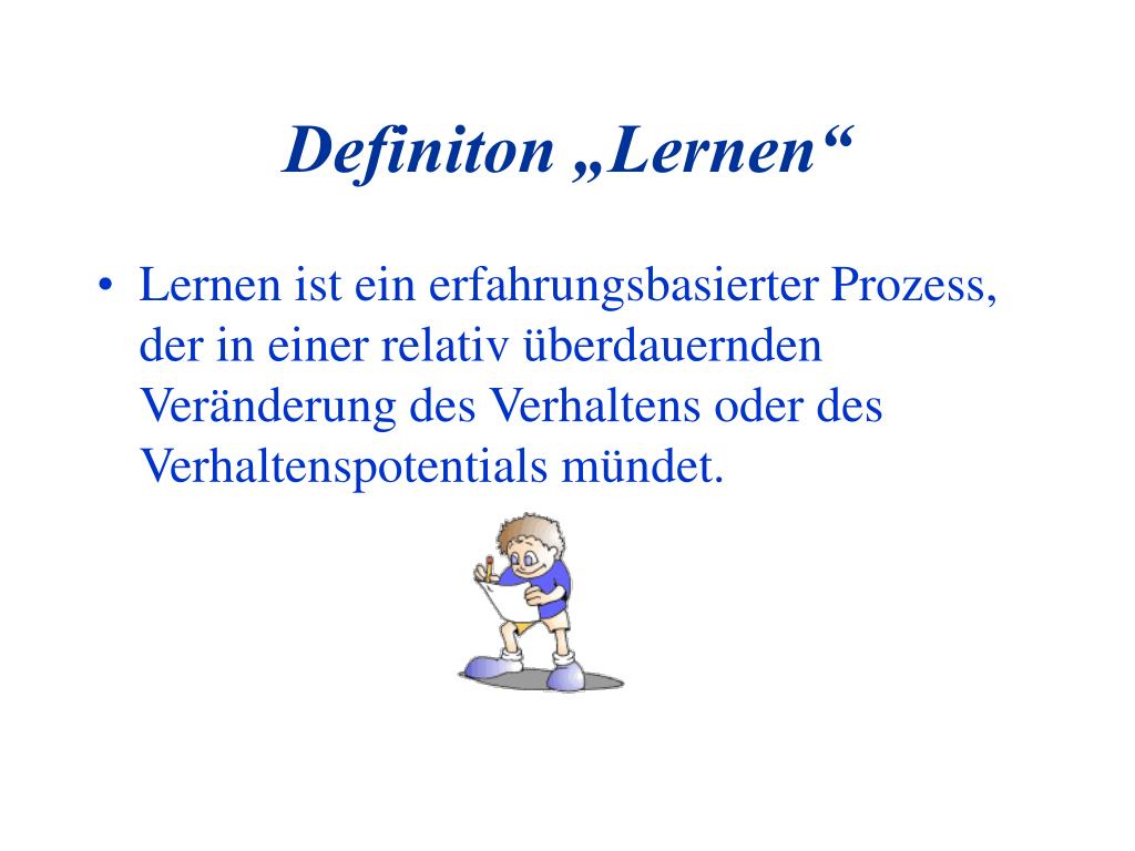 PPT Psychologie des Lernens PowerPoint Presentation