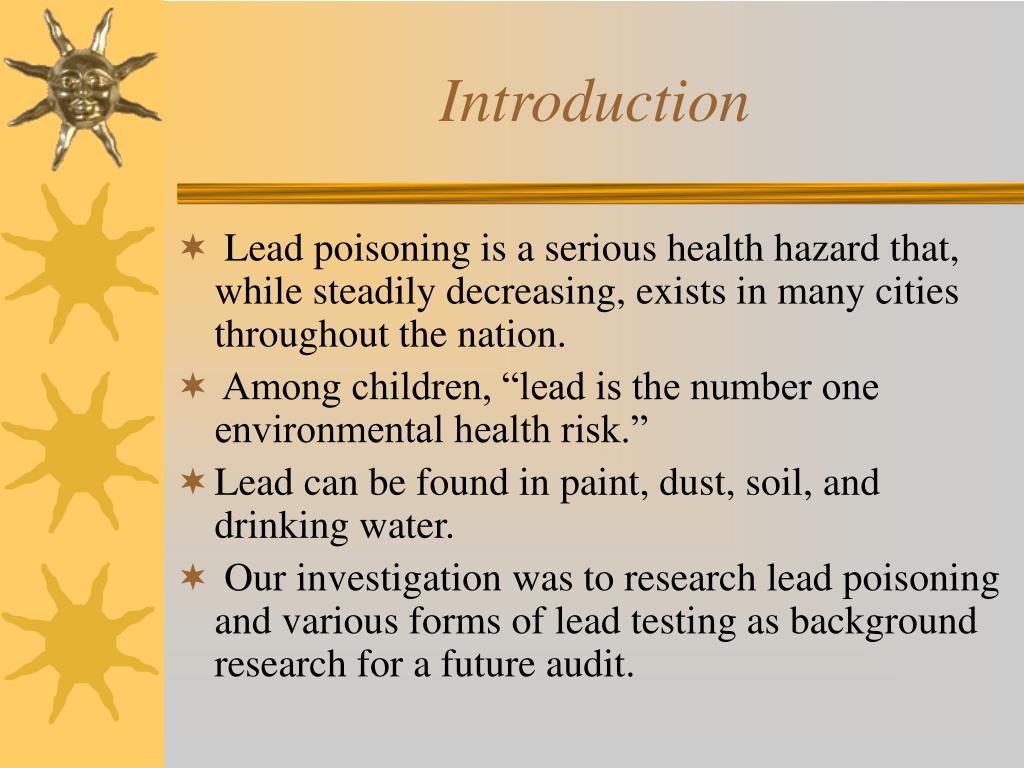 PPT The Effects of Lead in Our Natural Environment PowerPoint