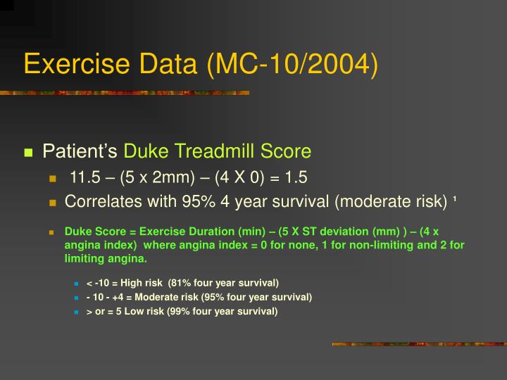 PPT Prognostic Value of Myocardial Perfusion Imaging over Duke