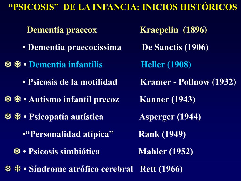 PPT Spectrum Autista y Trastorno Desintegrativo de la infancia