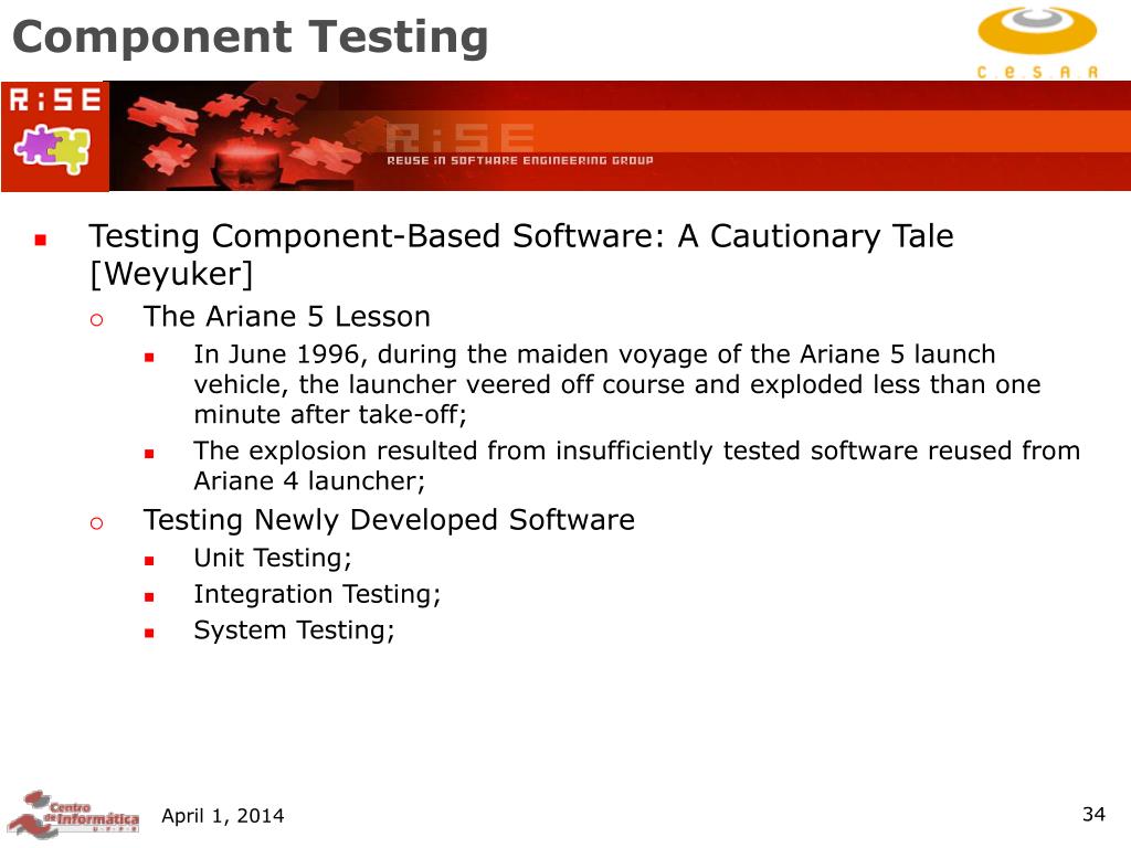 PPT Component Testing Part I PowerPoint Presentation, free download