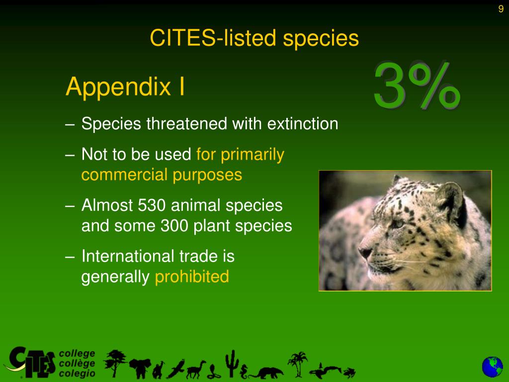 PPT Convention on International Trade in Endangered Species of Wild