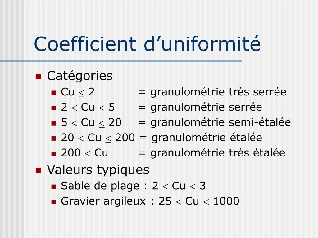 PPT Granulométrie PowerPoint Presentation, free download ID512622