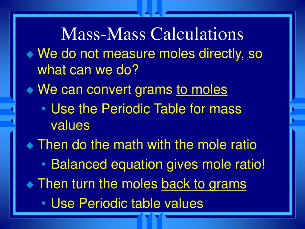 PPT Chapter 9 Stoichiometry PowerPoint Presentation