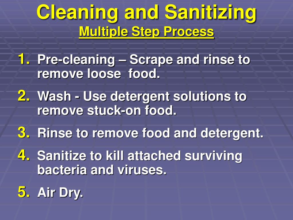 PPT SANITATION THE FOUNDATION OF FOOD SAFETY PowerPoint Presentation