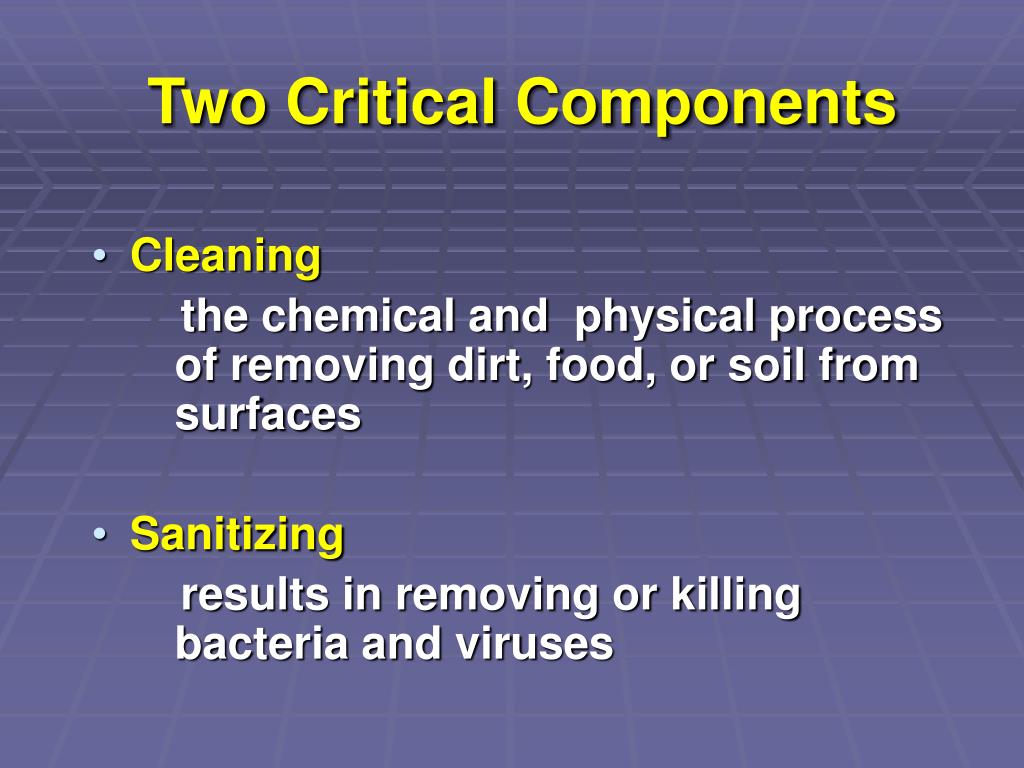 PPT SANITATION THE FOUNDATION OF FOOD SAFETY PowerPoint Presentation