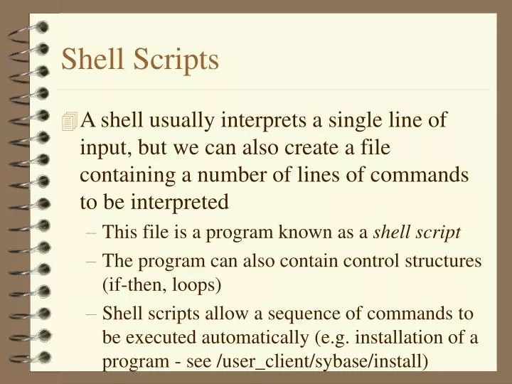 PPT Shell Scripts PowerPoint Presentation, free download ID514082