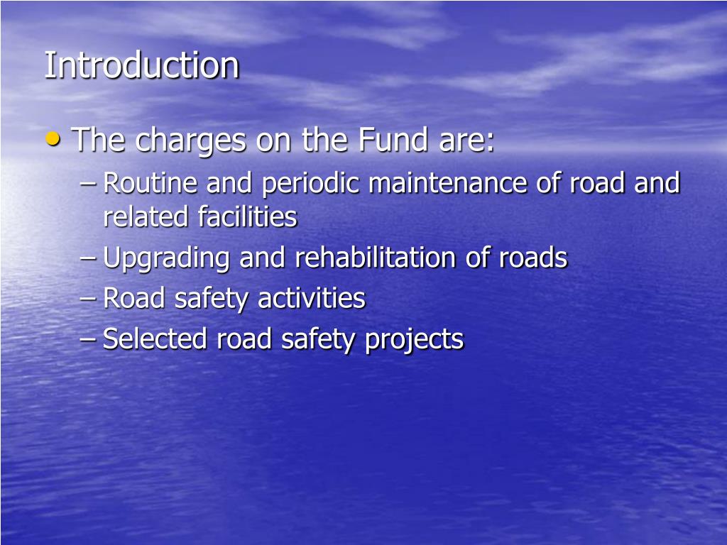 PPT Financing Rural and Urban Roads with Road Fund PowerPoint