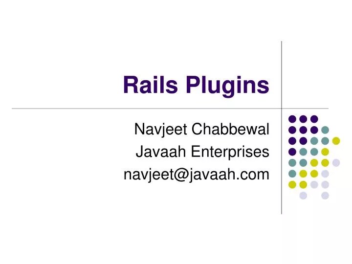 PPT Rails Plugins PowerPoint Presentation, free download ID515178