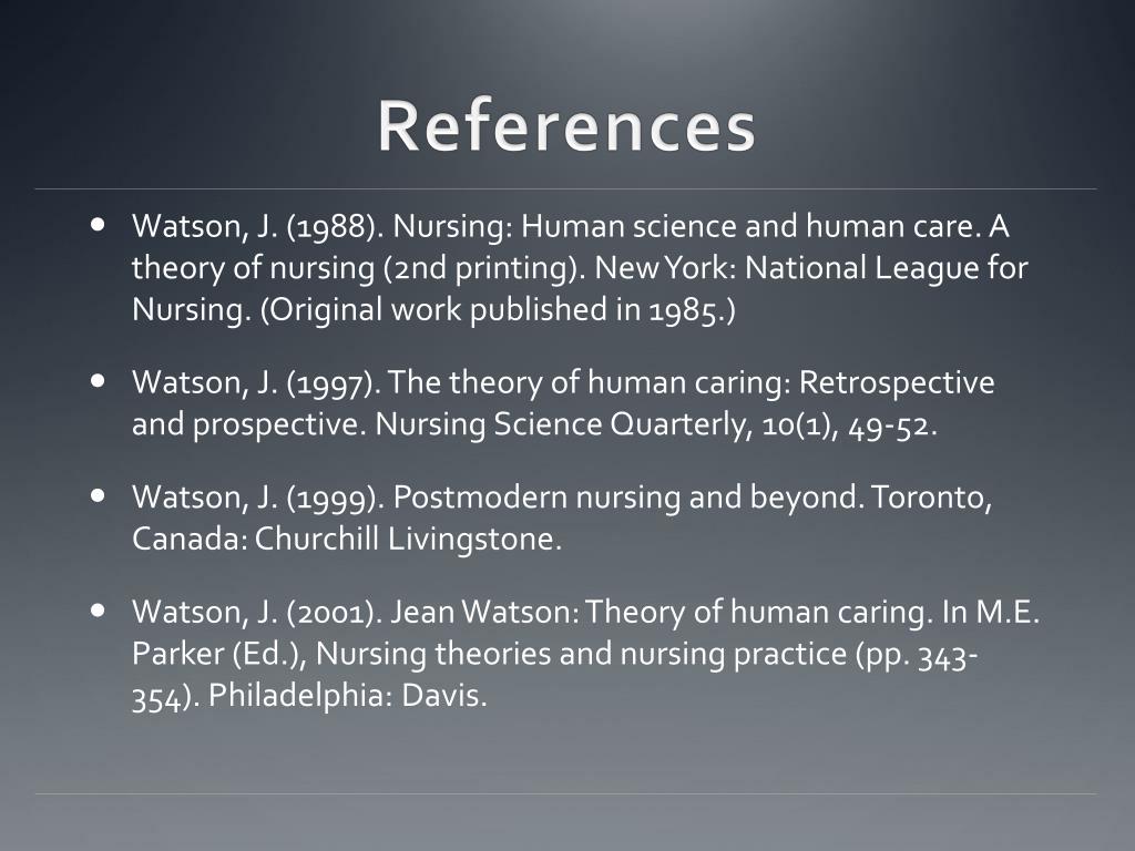 PPT Theory of Human Caring Jean Watson PowerPoint Presentation ID