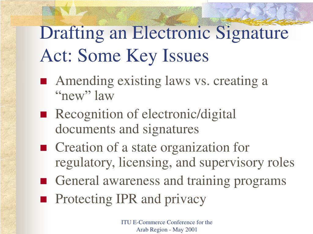 PPT A Digital Signature Act for Egypt Understanding the Challenges
