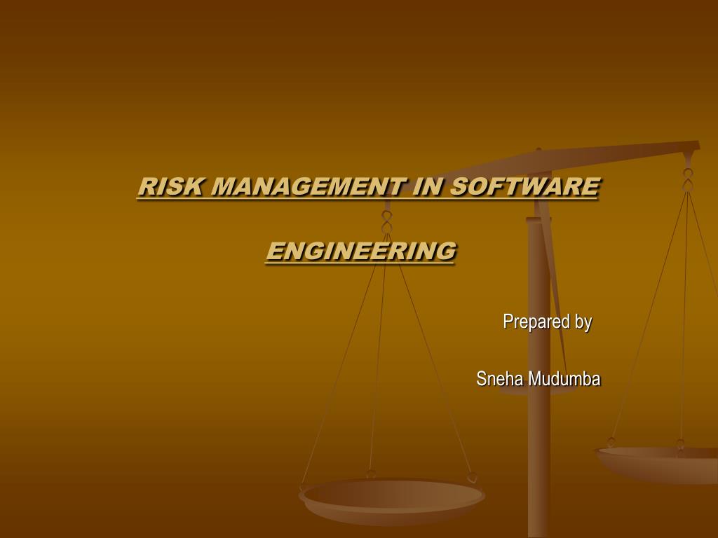 PPT RISK MANAGEMENT IN SOFTWARE ENGINEERING PowerPoint Presentation